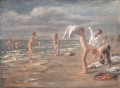 Garçons baignade Max Liebermann impressionnisme allemand